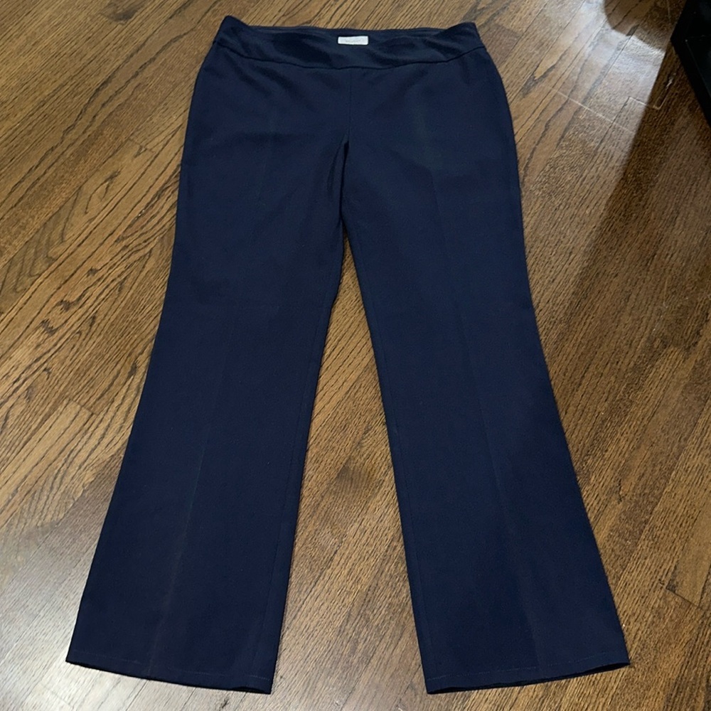 Dressbarn Washed Light Navy Pull Up Women’s Dress Work Pants 16